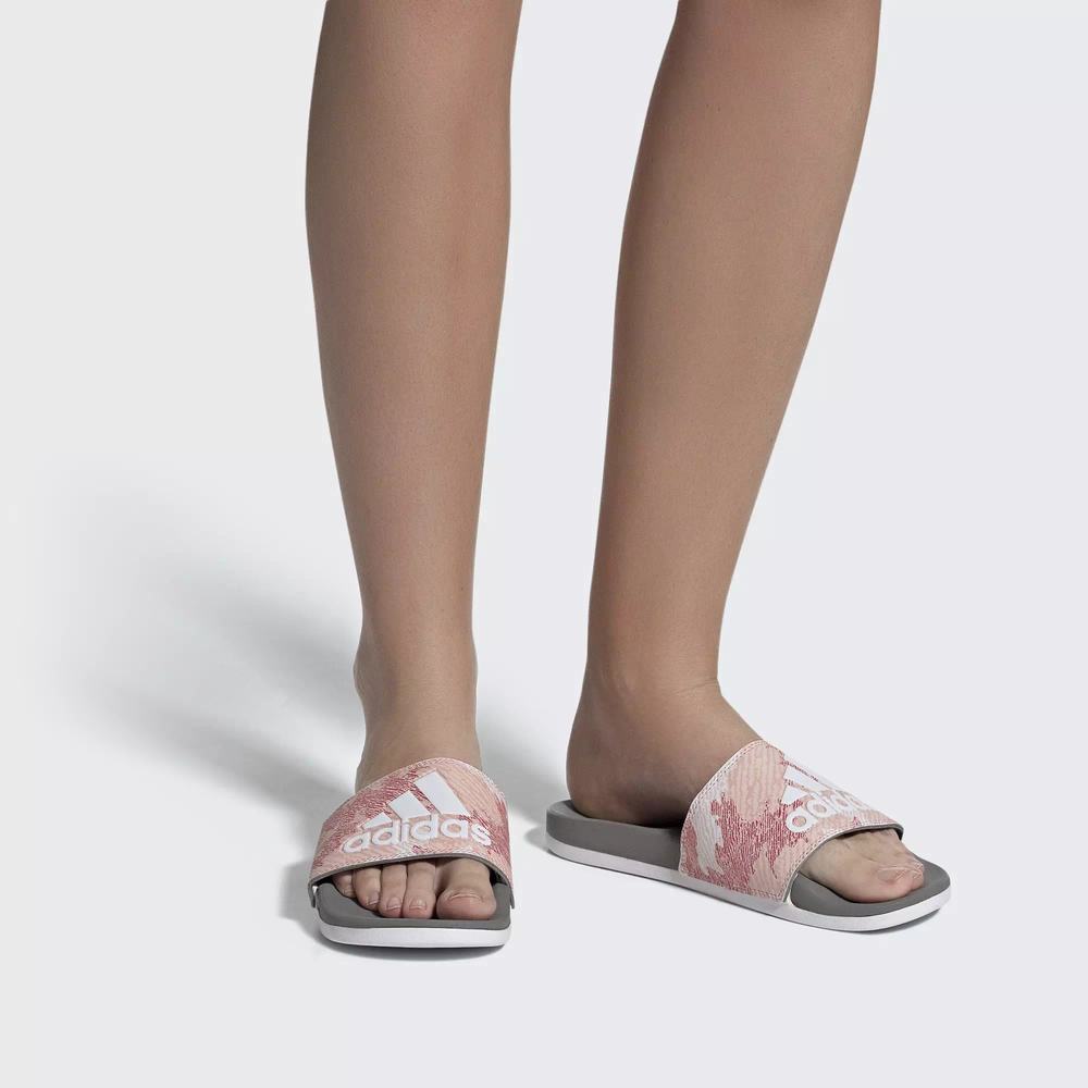 Adidas Adilette Comfort Chanclas Rosas Para Mujer (MX-42648)